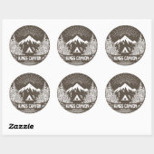 Nationaal Park Kings Canyon Ronde Sticker (Vel)