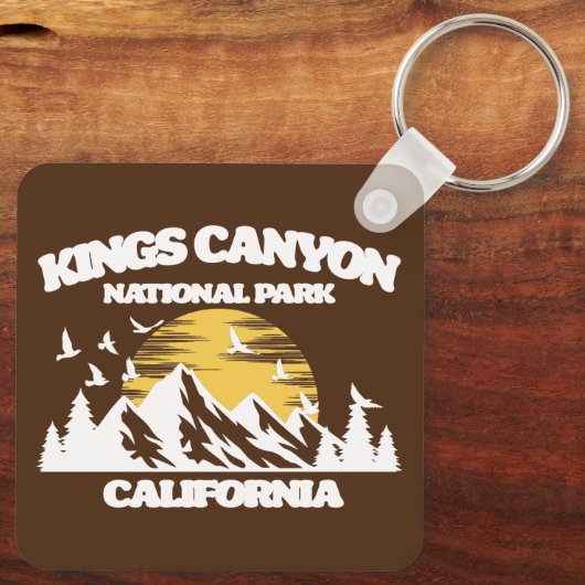 Nationaal Park Kings Canyon Sleutelhanger (Achterkant)