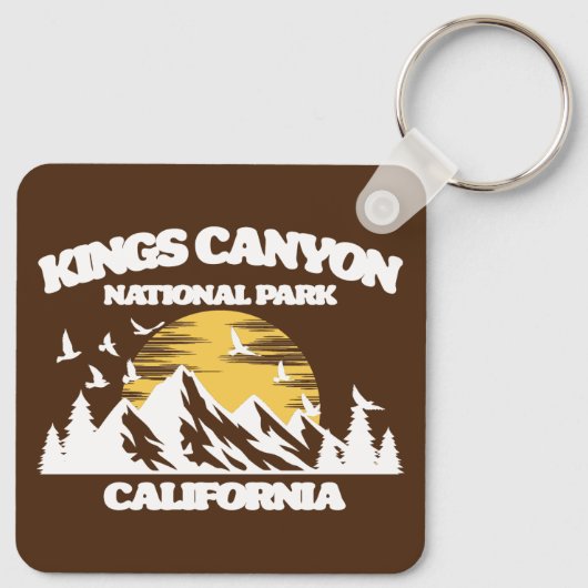 Nationaal Park Kings Canyon Sleutelhanger (Achterkant)