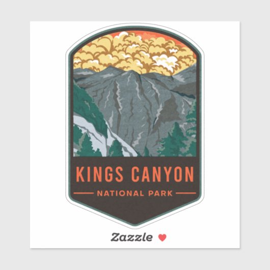 Nationaal Park Kings Canyon Sticker (Vel)