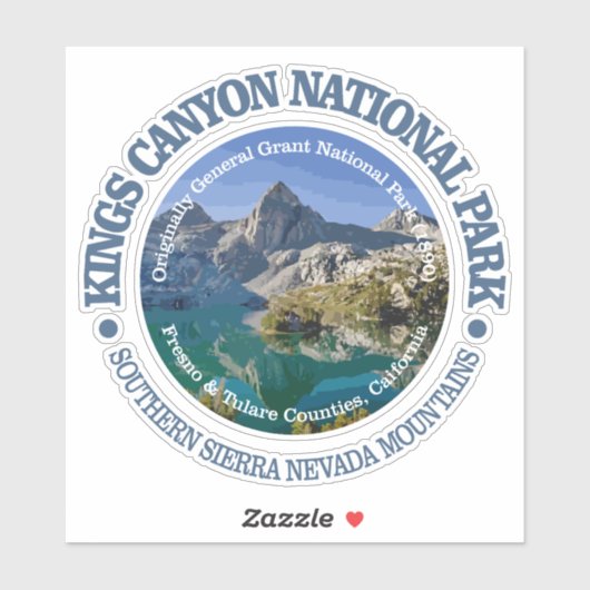 Nationaal Park Kings Canyon Sticker (Vel)