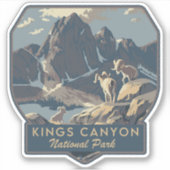 Nationaal Park Kings Canyon Sticker (Voorkant)