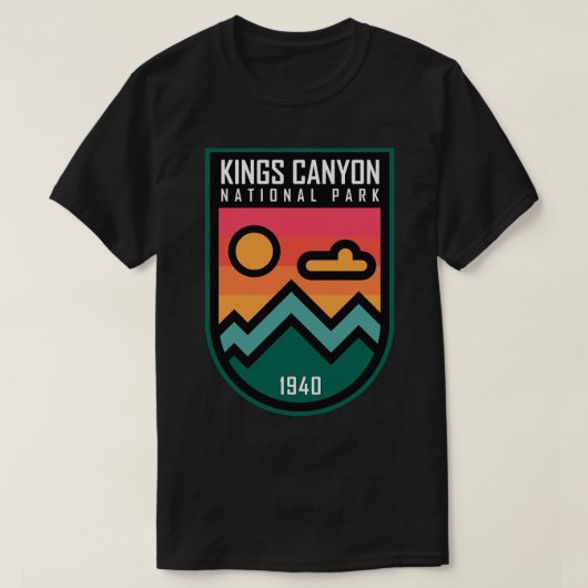 Nationaal Park Kings Canyon T-shirt (Design voorkant)