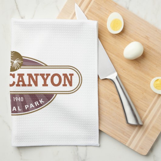 Nationaal Park Kings Canyon Theedoek (Quarter Fold)