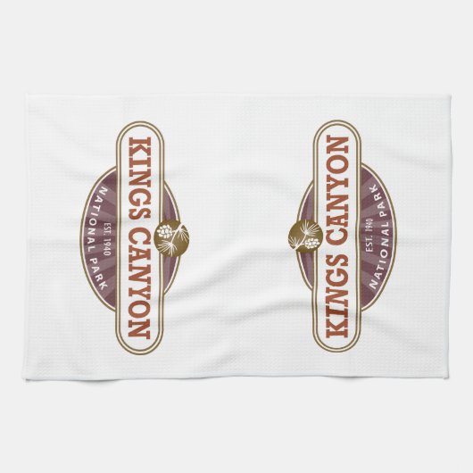 Nationaal Park Kings Canyon Theedoek (Horizontaal)