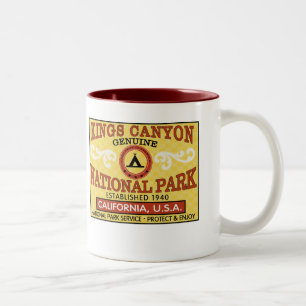 Nationaal Park Kings Canyon Tweekleurige Koffiemok