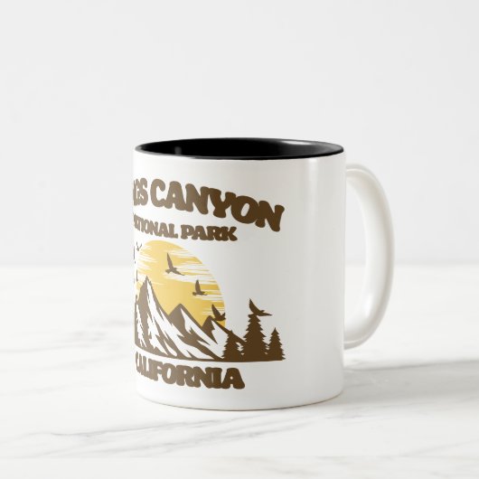 Nationaal Park Kings Canyon Tweekleurige Koffiemok (Voorkant rechts)