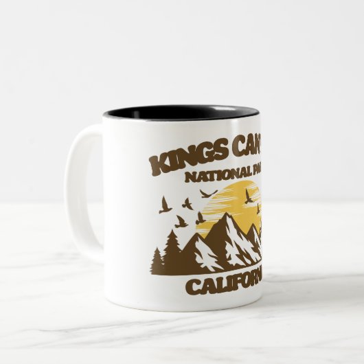 Nationaal Park Kings Canyon Tweekleurige Koffiemok (Voorkant links)