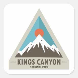 Nationaal Park Kings Canyon Vierkante Sticker