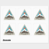 Nationaal Park Kings Canyon Vierkante Sticker (Vel)
