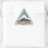 Nationaal Park Kings Canyon Vierkante Sticker (Tas)