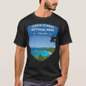 Nationaal Park Klassieke Retro Maagdeneilanden T-shirt (Voorkant)
