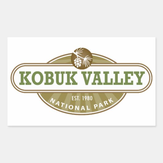 Nationaal park Kobuk Valley Rechthoekige Sticker (Voorkant)