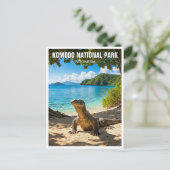 Nationaal park Komodo Dragon Indonesia Briefkaart (Staand voorkant)