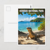 Nationaal park Komodo Dragon Indonesia Briefkaart (Voorkant / Achterkant)
