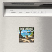 Nationaal park Komodo Dragon Indonesia Magneet (Insitu (Vaatwasser))