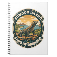 Nationaal park Komodo-eiland Indonesië vintage