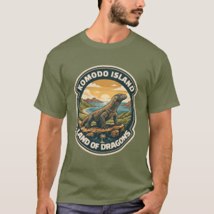 Nationaal park Komodo-eiland Indonesië vintage T-shirt