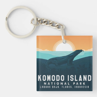 Nationaal park Komodo Island, Indonesië Sleutelhanger