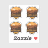 Nationaal park Komodo Island Sticker (Vel)