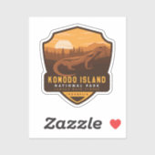 Nationaal park Komodo Island Sticker (Vel)