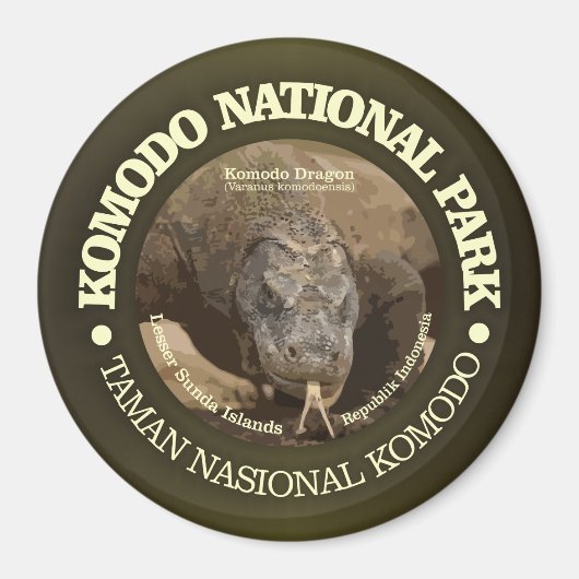 Nationaal park Komodo Magneet (Voorkant)