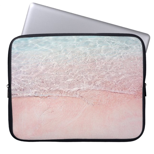 Nationaal park Komodo: Pink Splash Beach Laptop Sleeve (Voorkant)