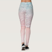 Nationaal park Komodo: Pink Splash Beach Leggings (Achterkant)