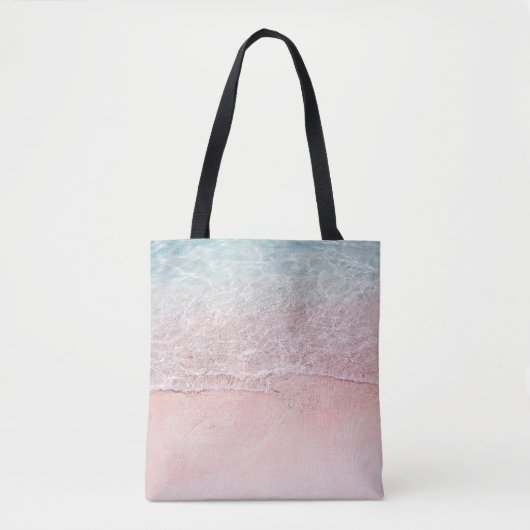 Nationaal park Komodo: Pink Splash Beach Tote Bag (Voorkant)