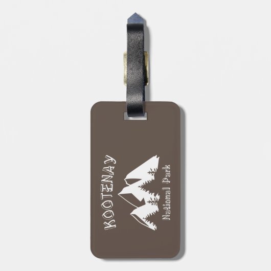 Nationaal park Kootenay Bagagelabel (Achterkant verticaal)