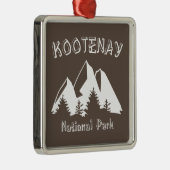 Nationaal park Kootenay Metalen Ornament (Rechts)