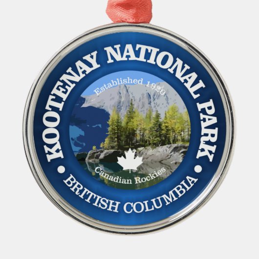 Nationaal park Kootenay Metalen Ornament (Voorkant)