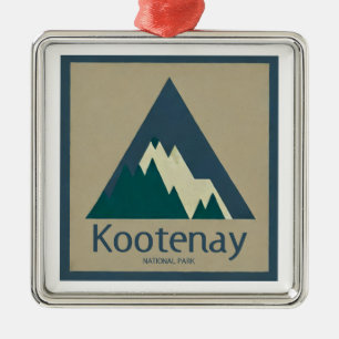 Nationaal park Kootenay Rustic Metalen Ornament