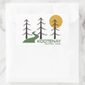 Nationaal Park Kootenay Trail Rechthoekige Sticker (Tas)
