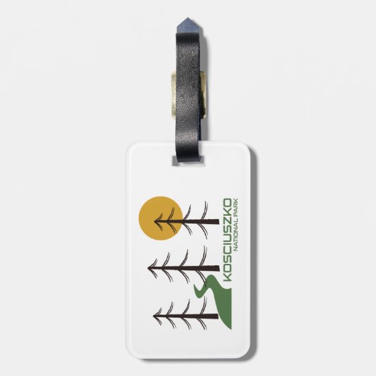 Nationaal Park Kosciuszko Bagagelabel (Achterkant verticaal)