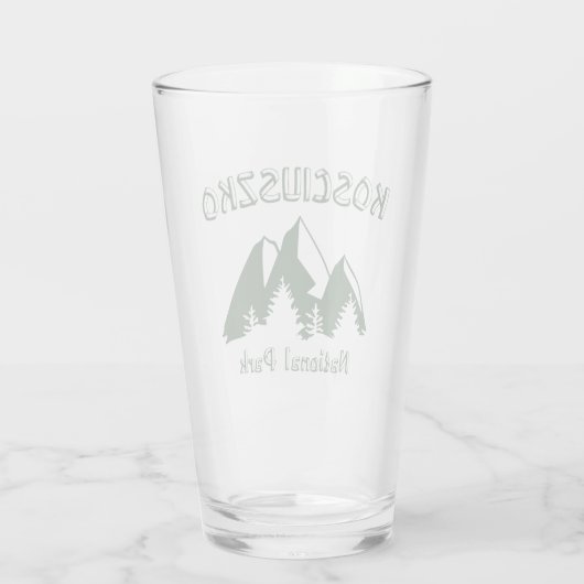 Nationaal park Kosciuszko Glas (Achterkant)