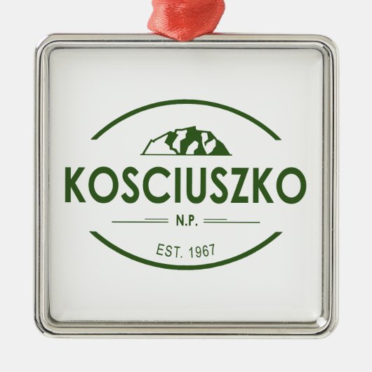 Nationaal park Kosciuszko Metalen Ornament (Voorkant)