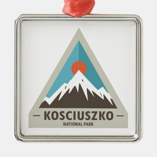 Nationaal park Kosciuszko Metalen Ornament (Voorkant)