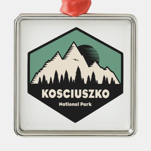 Nationaal park Kosciuszko Metalen Ornament (Voorkant)