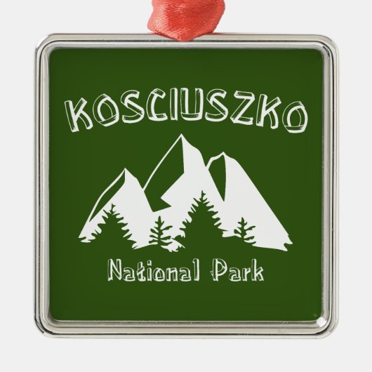 Nationaal park Kosciuszko Metalen Ornament (Voorkant)