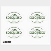 Nationaal park Kosciuszko Ovale Sticker (Vel)