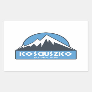 Nationaal park Kosciuszko Rechthoekige Sticker
