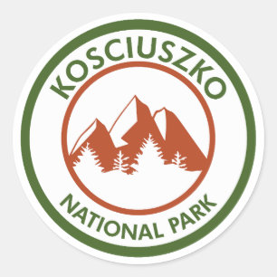 Nationaal park Kosciuszko Ronde Sticker