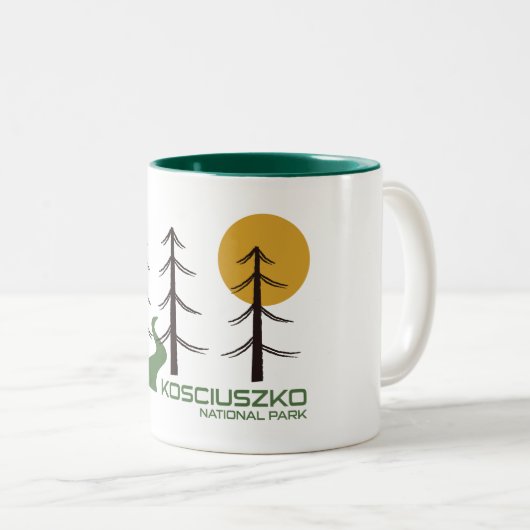 Nationaal Park Kosciuszko Tweekleurige Koffiemok (Voorkant rechts)