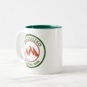 Nationaal park Kosciuszko Tweekleurige Koffiemok (Voorkant links)