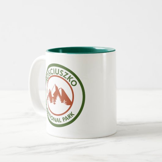 Nationaal park Kosciuszko Tweekleurige Koffiemok (Voorkant links)