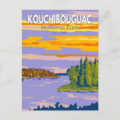 Nationaal Park Kouchibouguac Travel Art  Briefkaart (Voorkant)