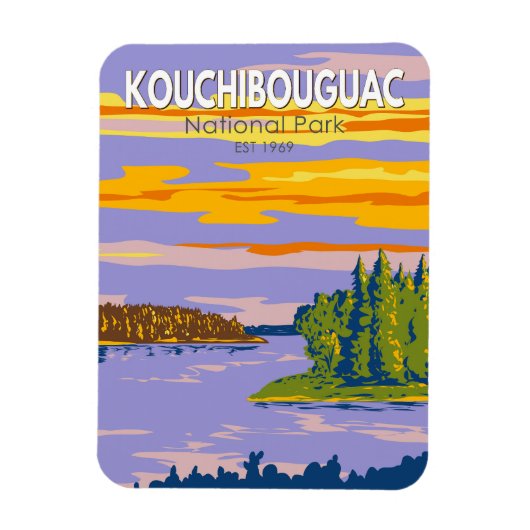 Nationaal Park Kouchibouguac Travel Art Magneet (Verticaal)