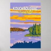 Nationaal Park Kouchibouguac Travel Art  Poster (Voorkant)