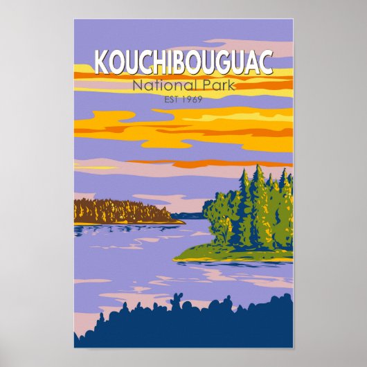Nationaal Park Kouchibouguac Travel Art  Poster (Voorkant)
